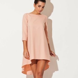 Blush Pink Drop Hem Dress
